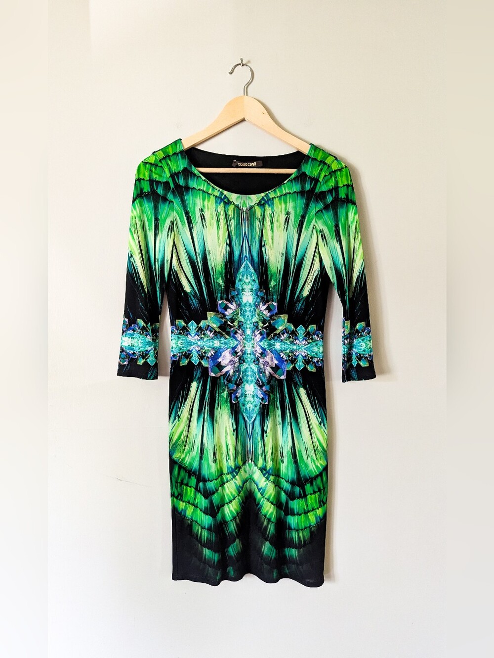 Roberto Cavalli Kaleidoscope Green Dress